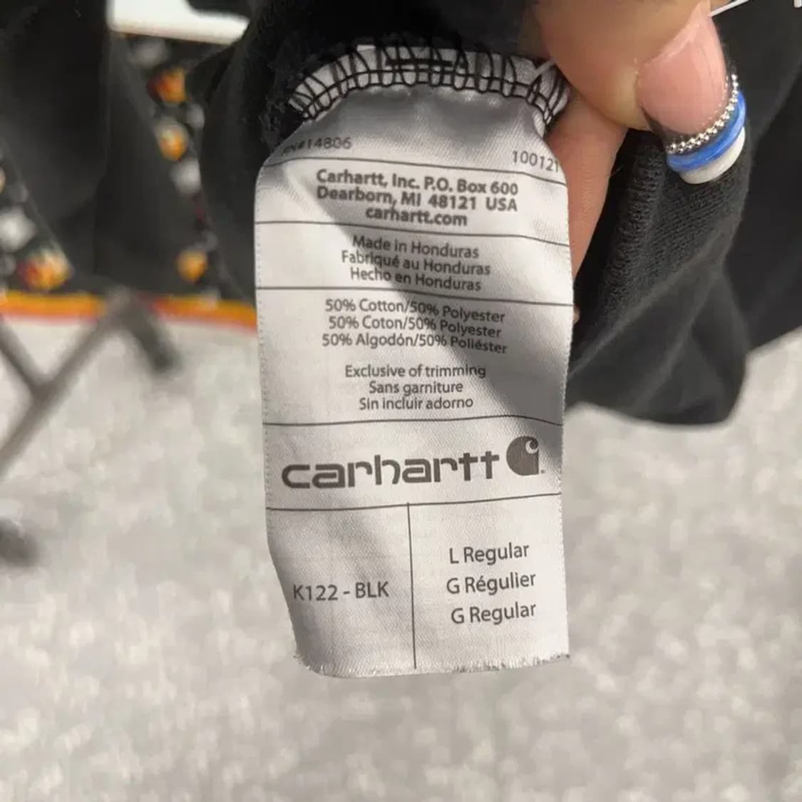 칼하트 써멀 빈티지 오버핏 약기모 후드집업 L C07698 상품이미지7