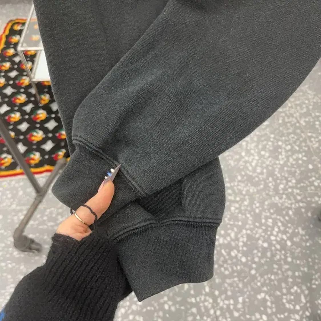 칼하트 써멀 빈티지 오버핏 약기모 후드집업 L C07698 상품이미지8