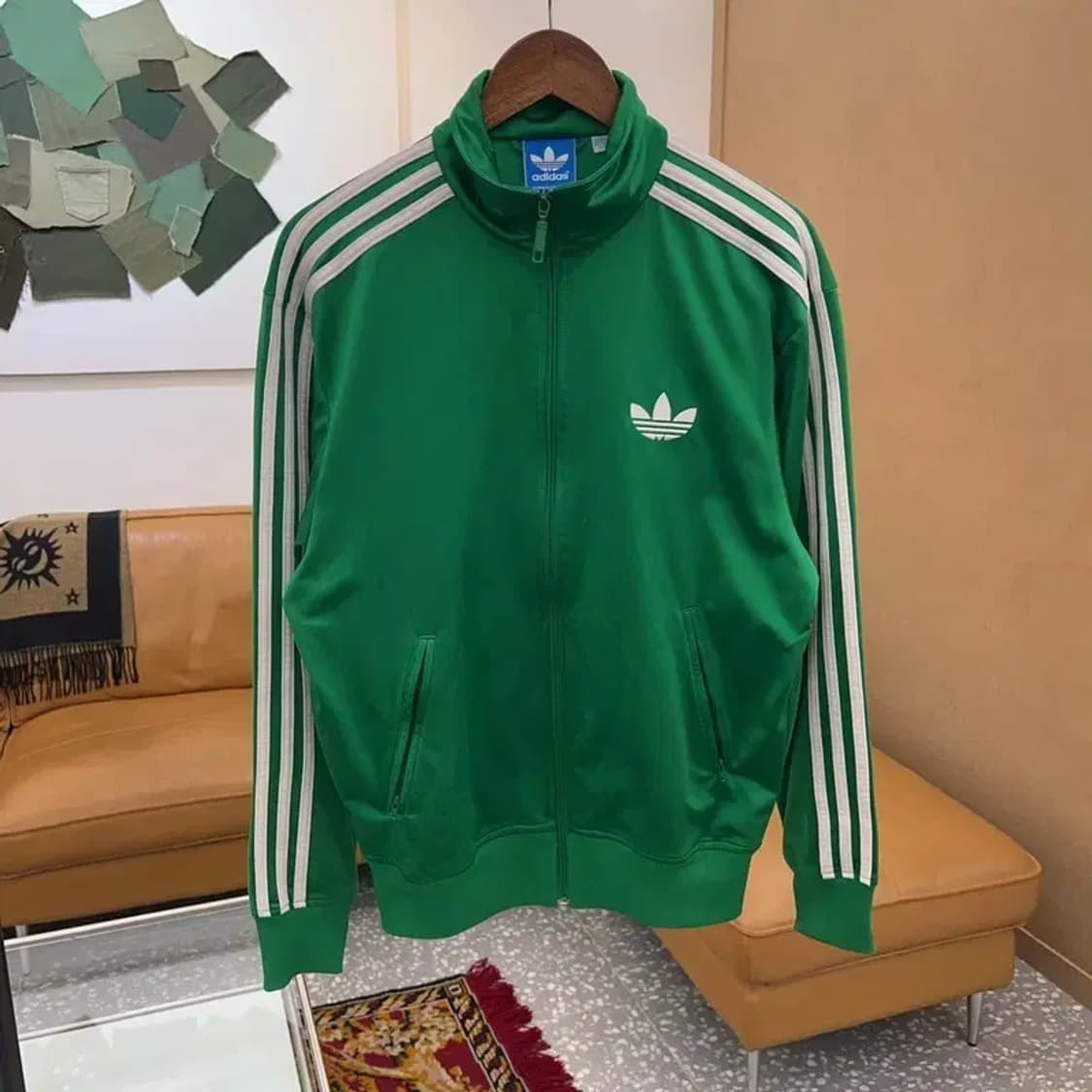 아디다스 파이어버드 그린 트랙탑 집업 져지 100 C05075 상품이미지3