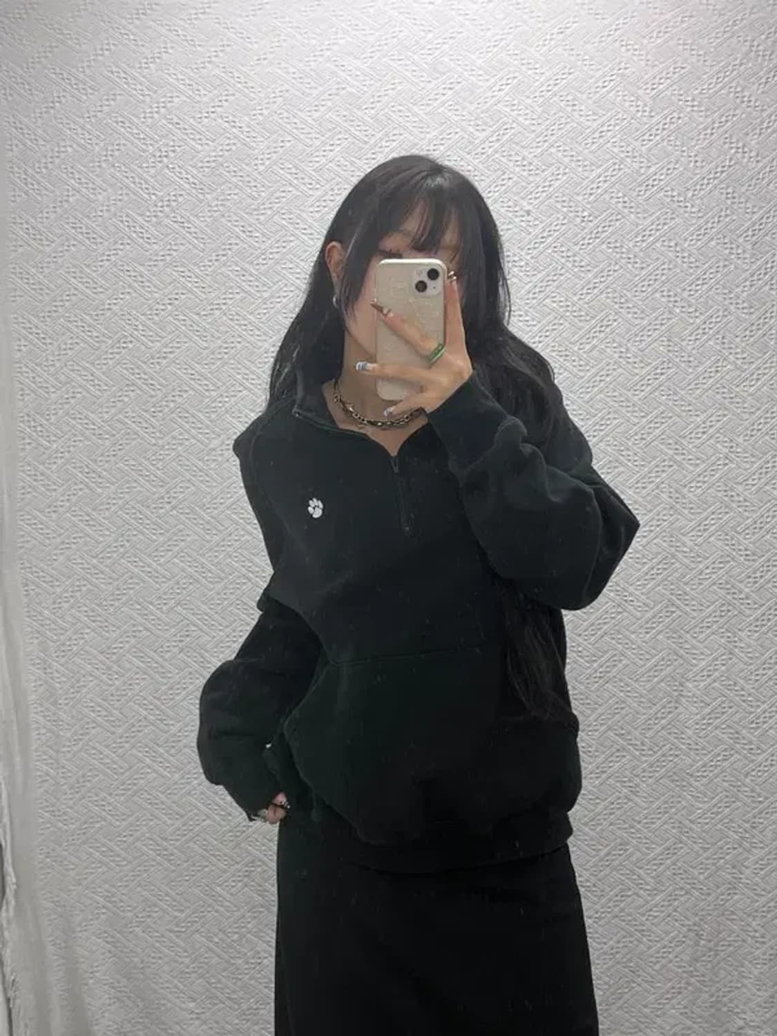 디스이즈네버댓 오버핏 약기모 반집업 스웻셔츠 맨투맨 100 C05735 상품이미지2