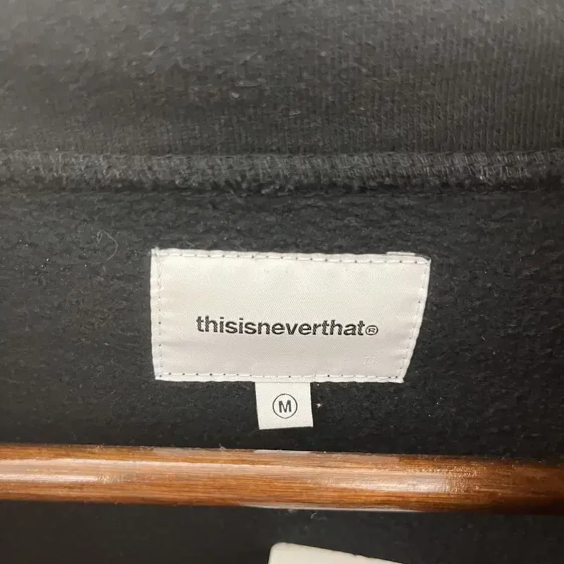 디스이즈네버댓 오버핏 약기모 반집업 스웻셔츠 맨투맨 100 C05735 상품이미지5