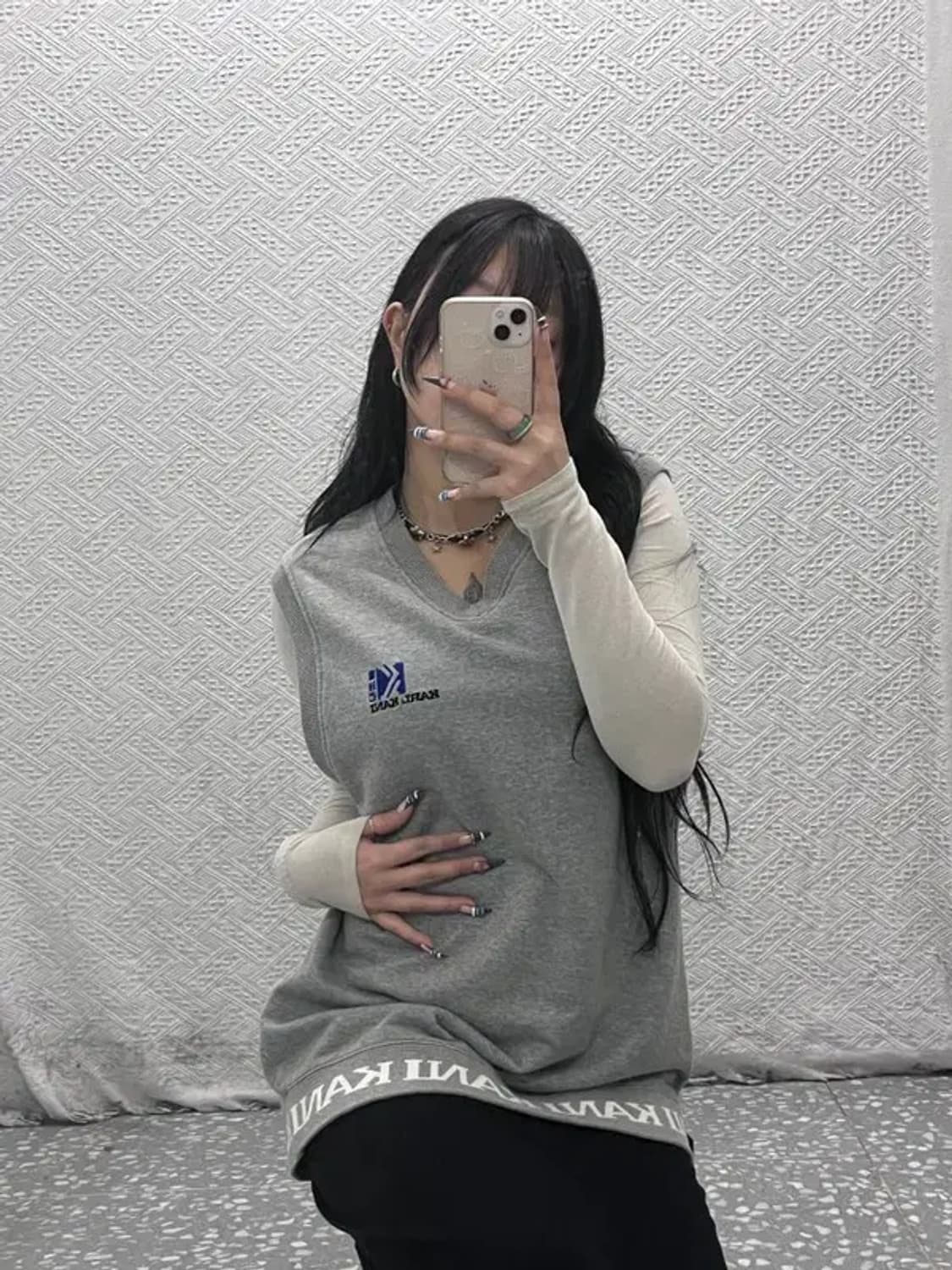 칼카니 올드스쿨 스웻 베스트 조끼 100 C06275 상품이미지2