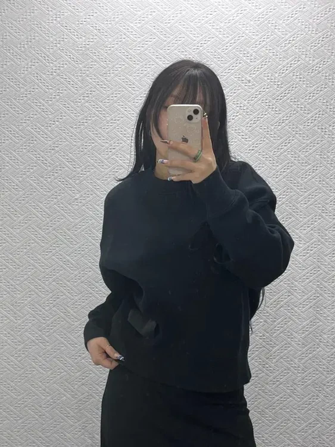 아미 AMI 블랙라벨 약기모 숏 스웻셔츠 맨투맨 105 C06057 상품이미지1