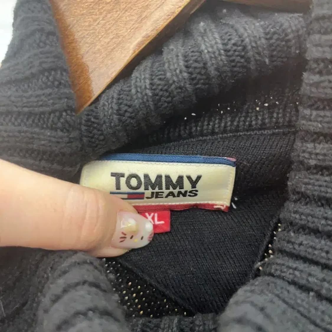 타미힐피거 빅로고 터틀넥 코튼 니트 스웨터 95 C06317 상품이미지5