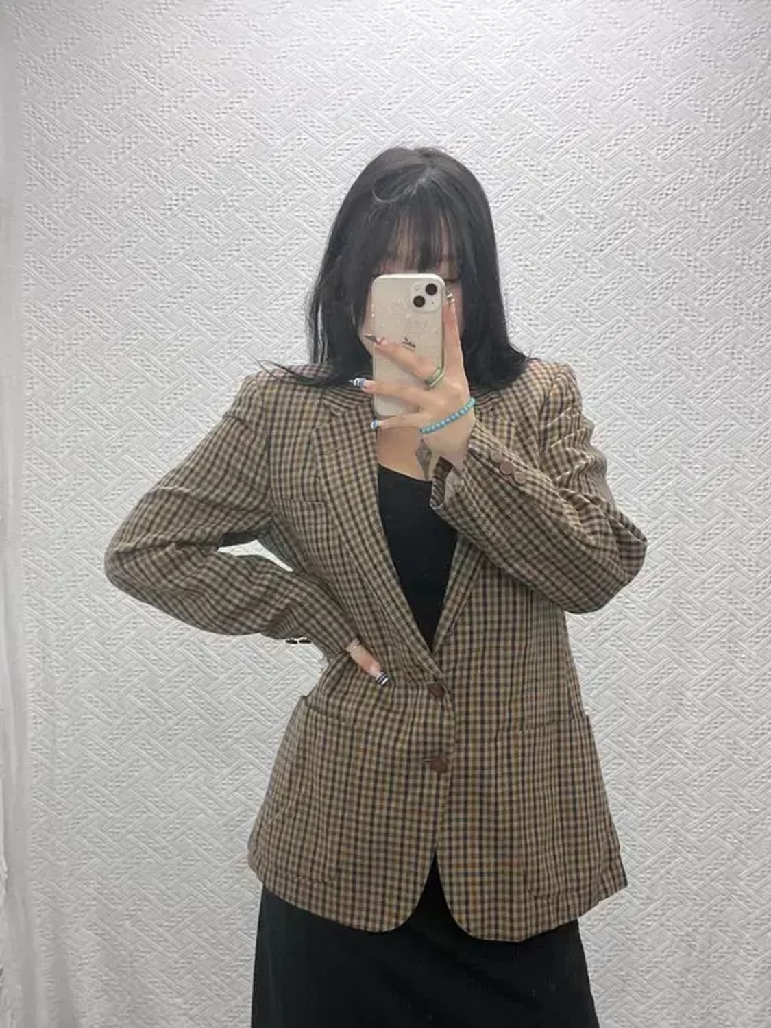 지방시 정장 울 체크 블레이저 자켓 90 C06307 상품이미지1