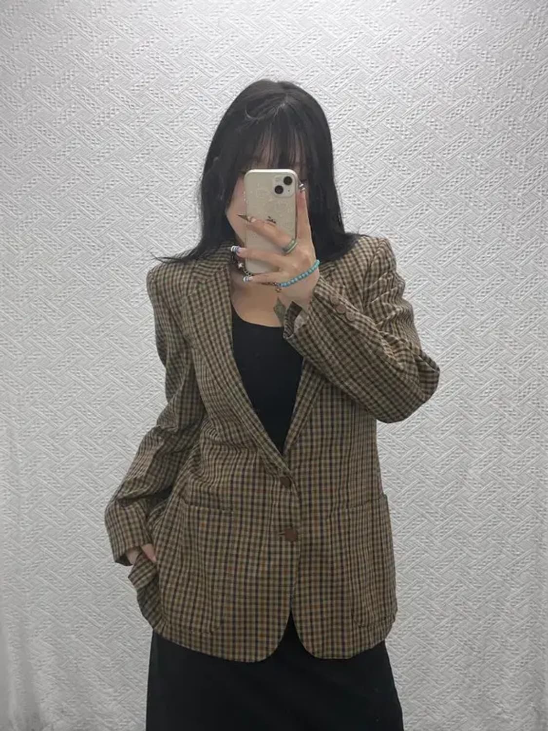 지방시 정장 울 체크 블레이저 자켓 90 C06307 상품이미지2