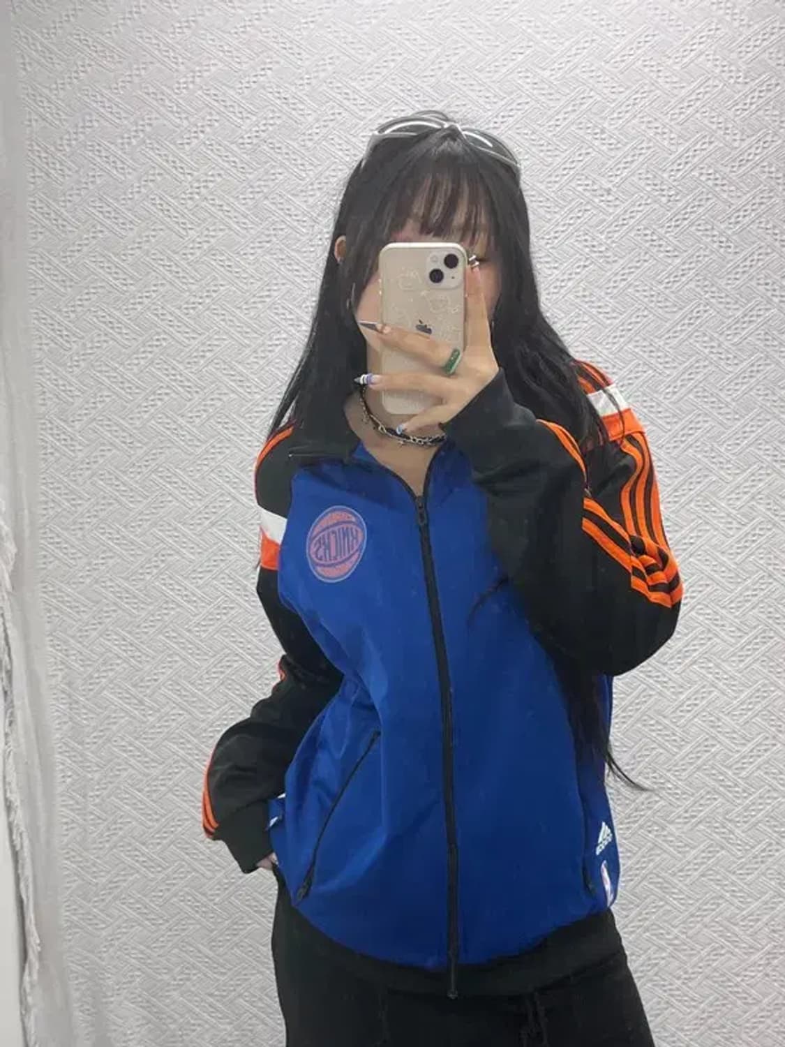 아디다스 NBA 뉴욕닉스 트랙탑 져지 집업 105 C05999 상품이미지2