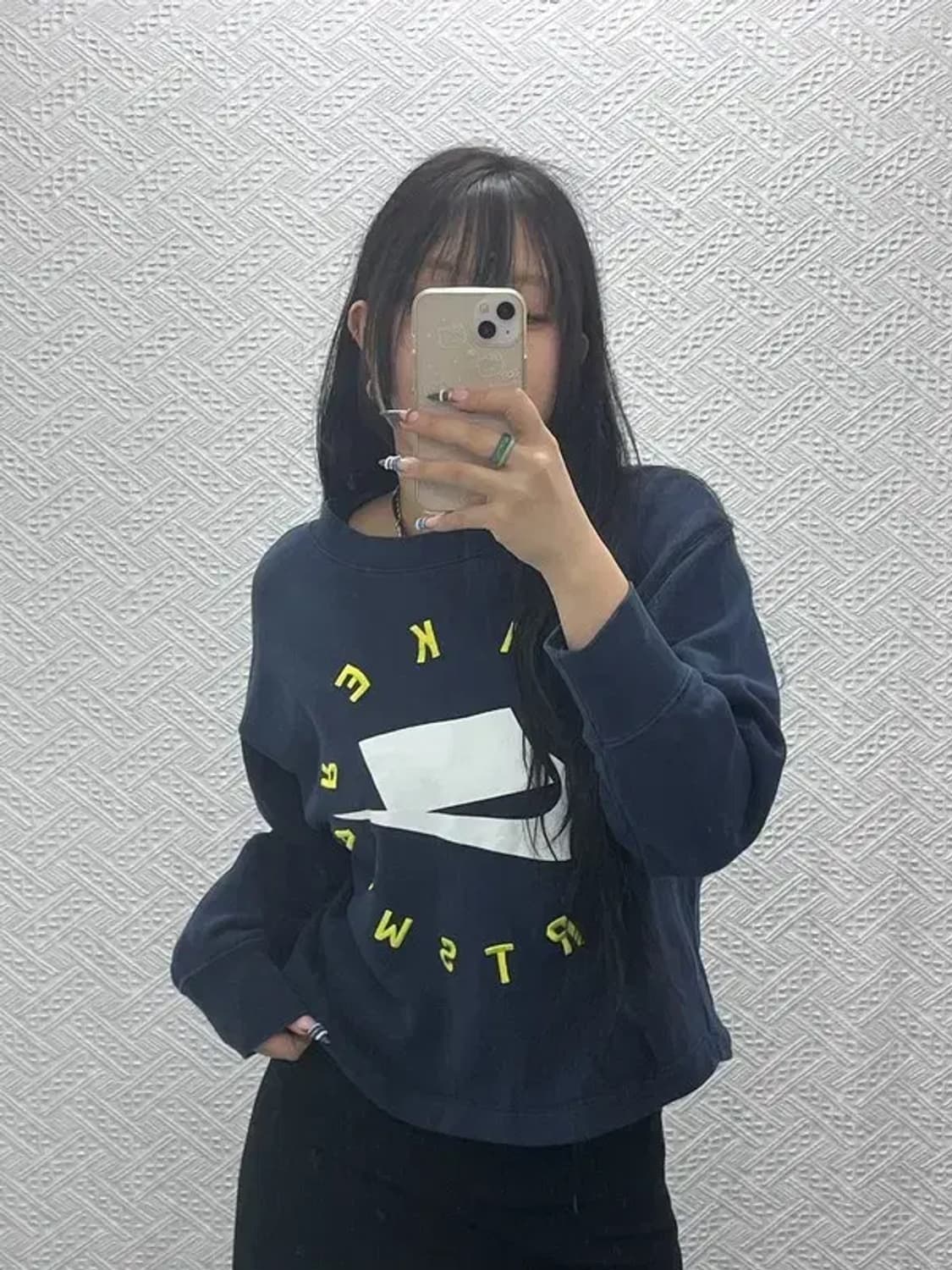 나이키 올드스쿨 레트로 세미크롭 맨투맨 S C07719 상품이미지1