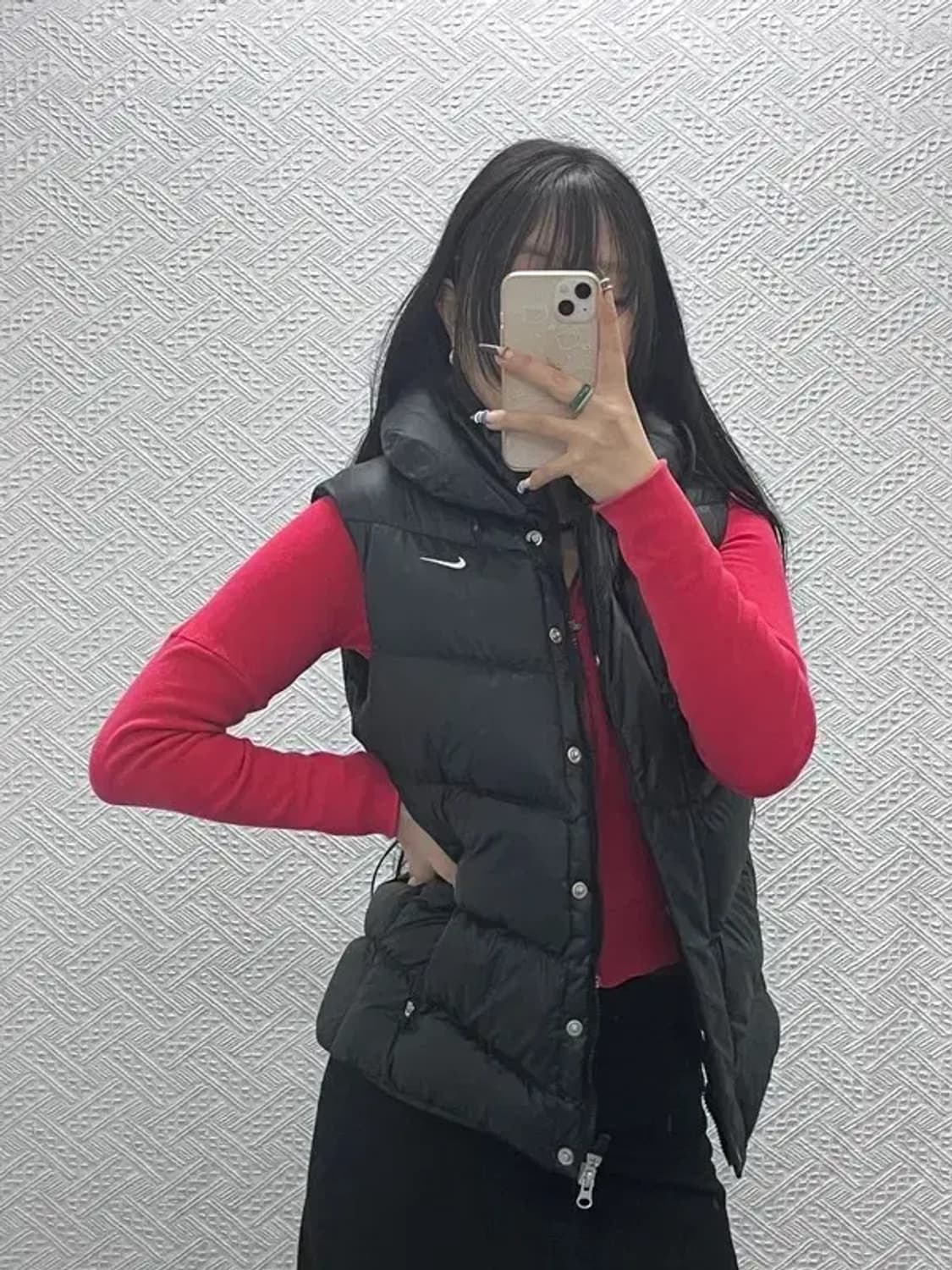 나이키 빈티지 모던 캐주얼 패딩 조끼 L C07722 상품이미지2