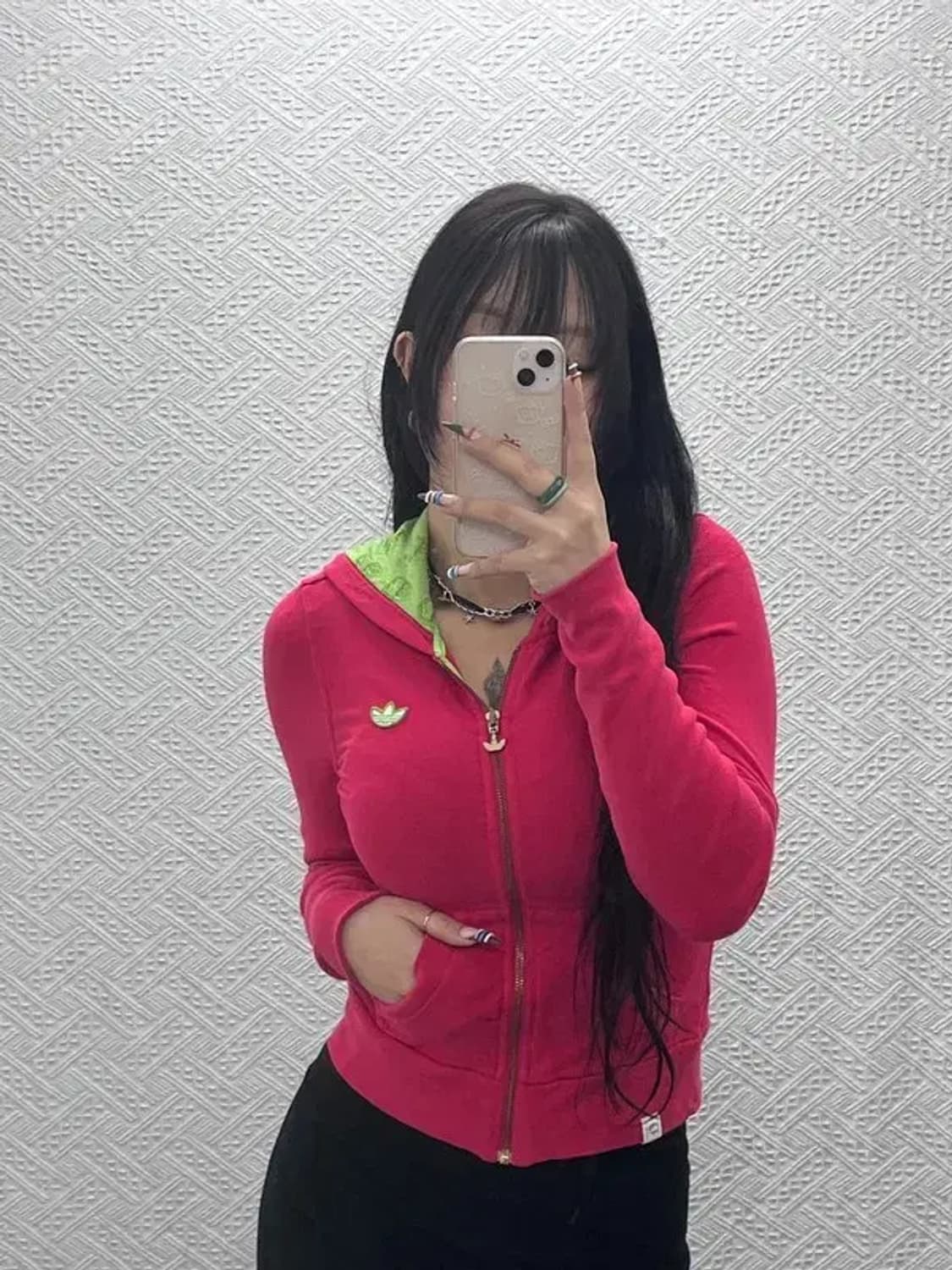 아디다스 Y2K 레트로 00's 네온컬러 후드집업 85 C07723 상품이미지2