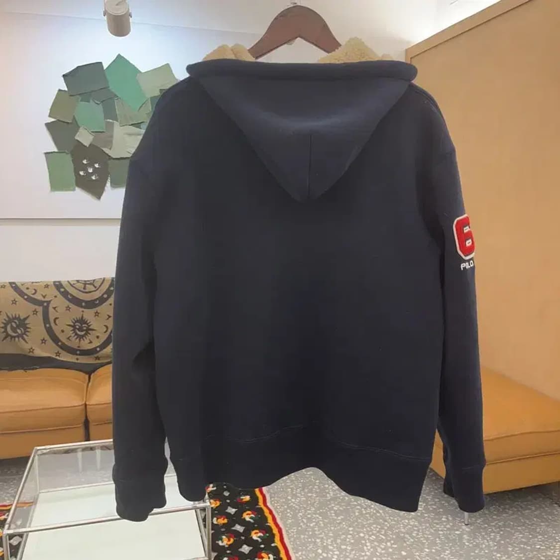 폴로 랄프로렌 올드스쿨 빈티지 자수패치 양털 후드집업 M C07724 상품이미지4