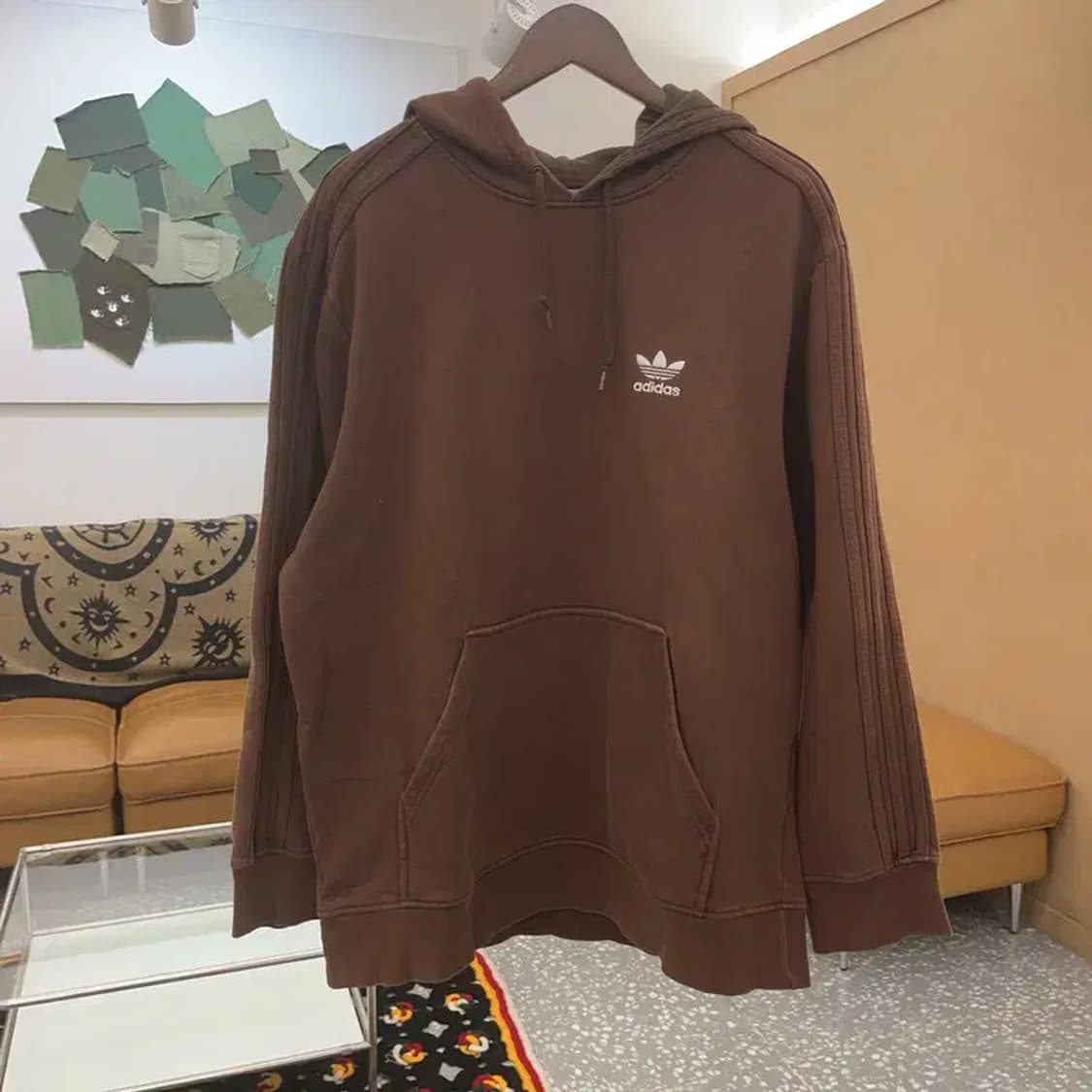 아디다스 빈티지 폭닥 오버핏 캐주얼 기모 후드티 M C07729 상품이미지3