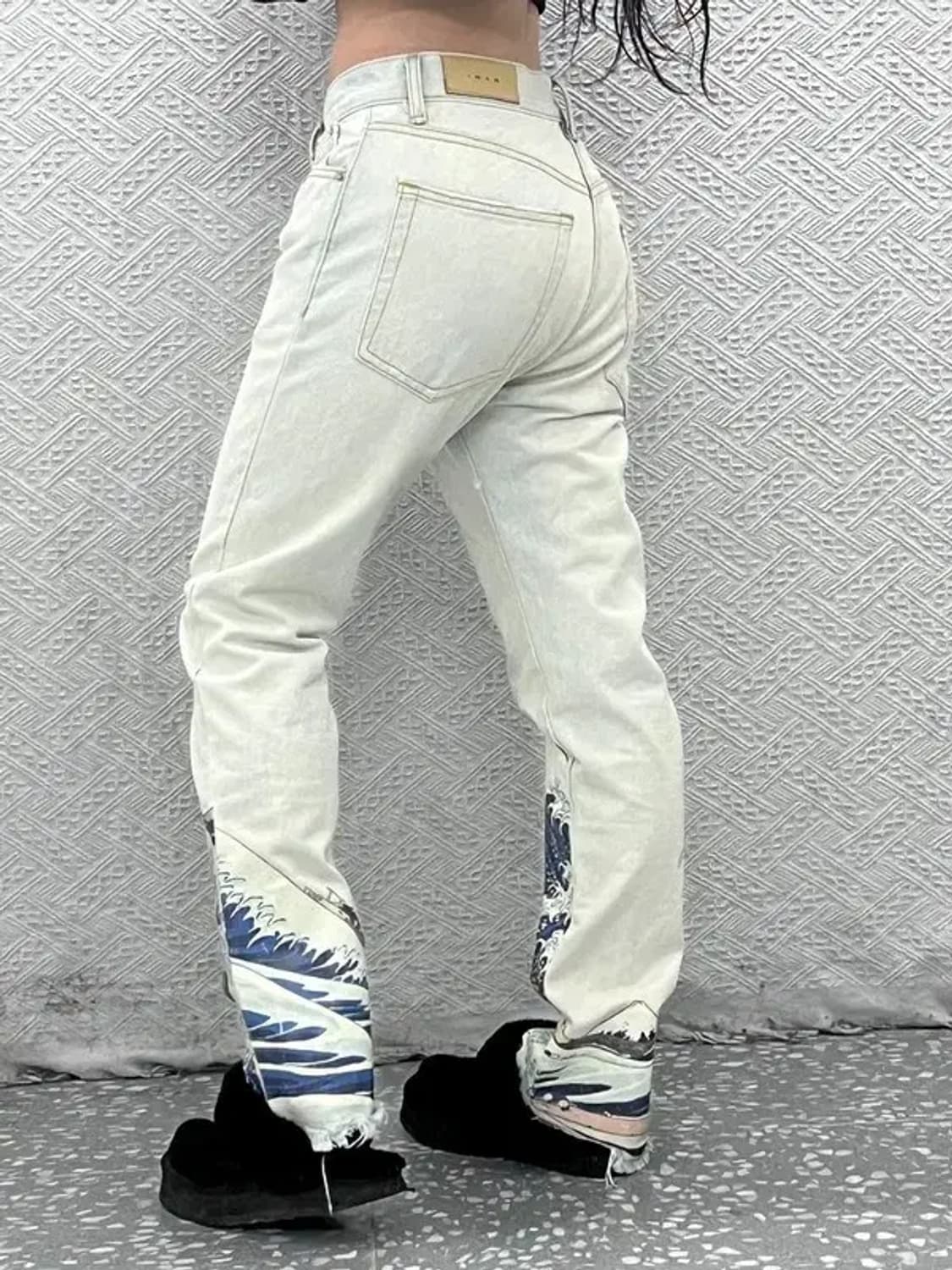 엠앤엠 일본풍 프린팅 스케치 데님팬츠 29인치 C07750 상품이미지2