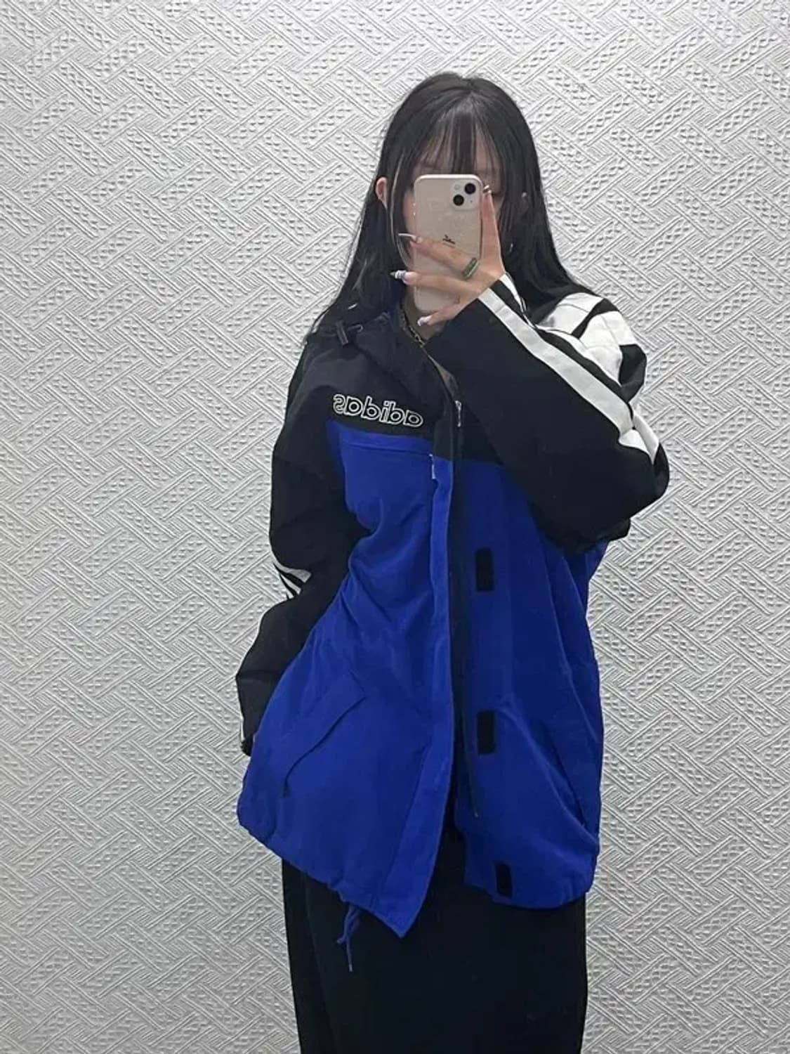 아디다스 90s 올드스쿨  사선로고 바람막이 자켓 95 C07725 상품이미지1