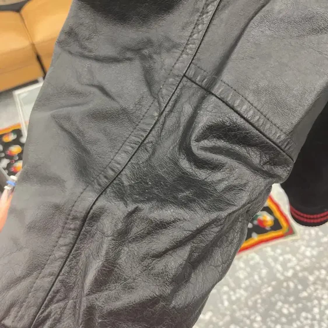 나이키 올드스쿨 90's 점프맨 레더 바시티 자켓 100 C07737 상품이미지8