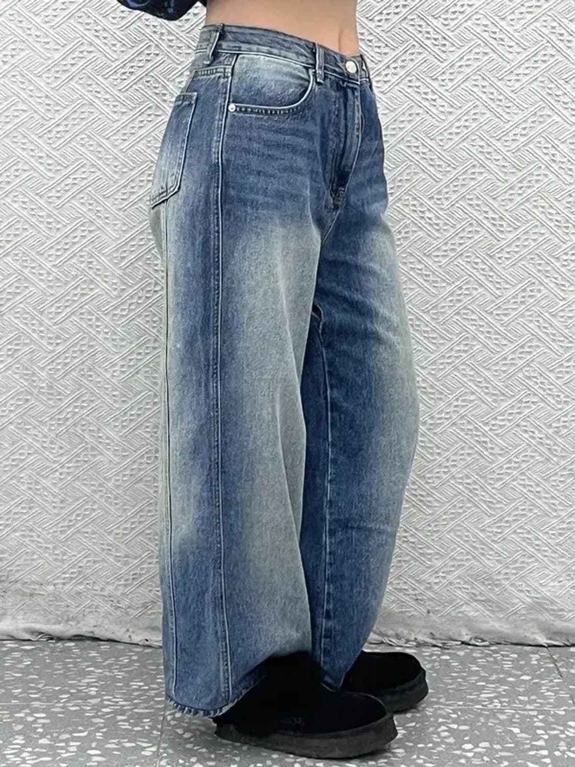 ACME 빈티지 와이드 워싱 데님팬츠 S C07754 상품이미지1