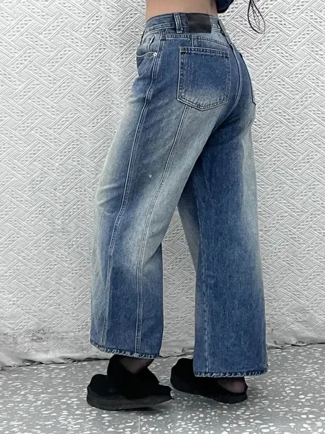 ACME 빈티지 와이드 워싱 데님팬츠 S C07754 상품이미지2