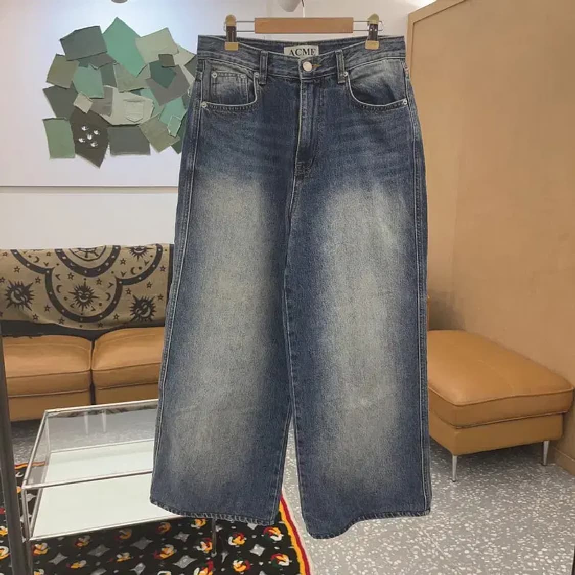 ACME 빈티지 와이드 워싱 데님팬츠 S C07754 상품이미지3