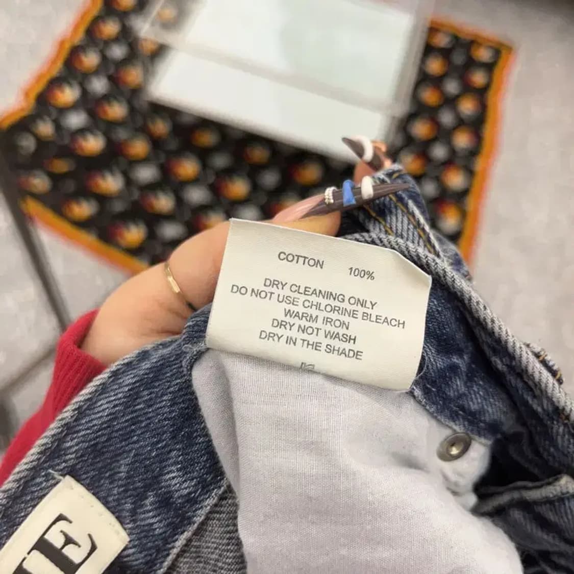 ACME 빈티지 와이드 워싱 데님팬츠 S C07754 상품이미지7