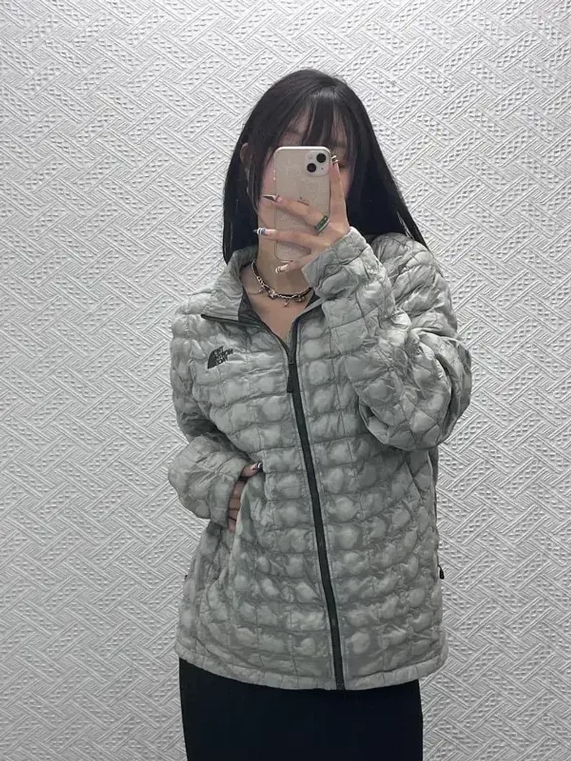 노스페이스 올드스쿨 빈티지 경량 패딩 자켓 M C07732 상품이미지1