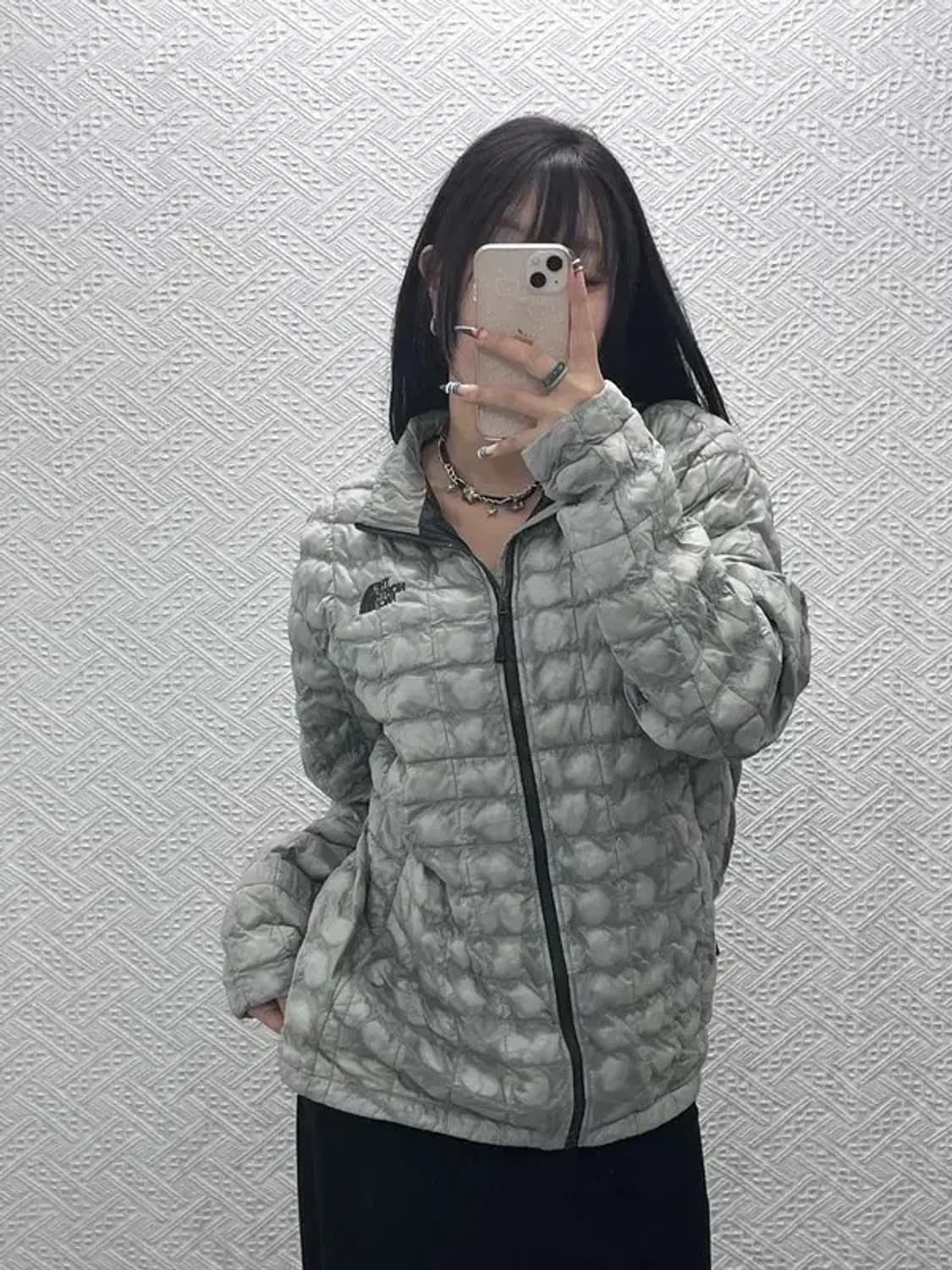 노스페이스 올드스쿨 빈티지 경량 패딩 자켓 M C07732 상품이미지2