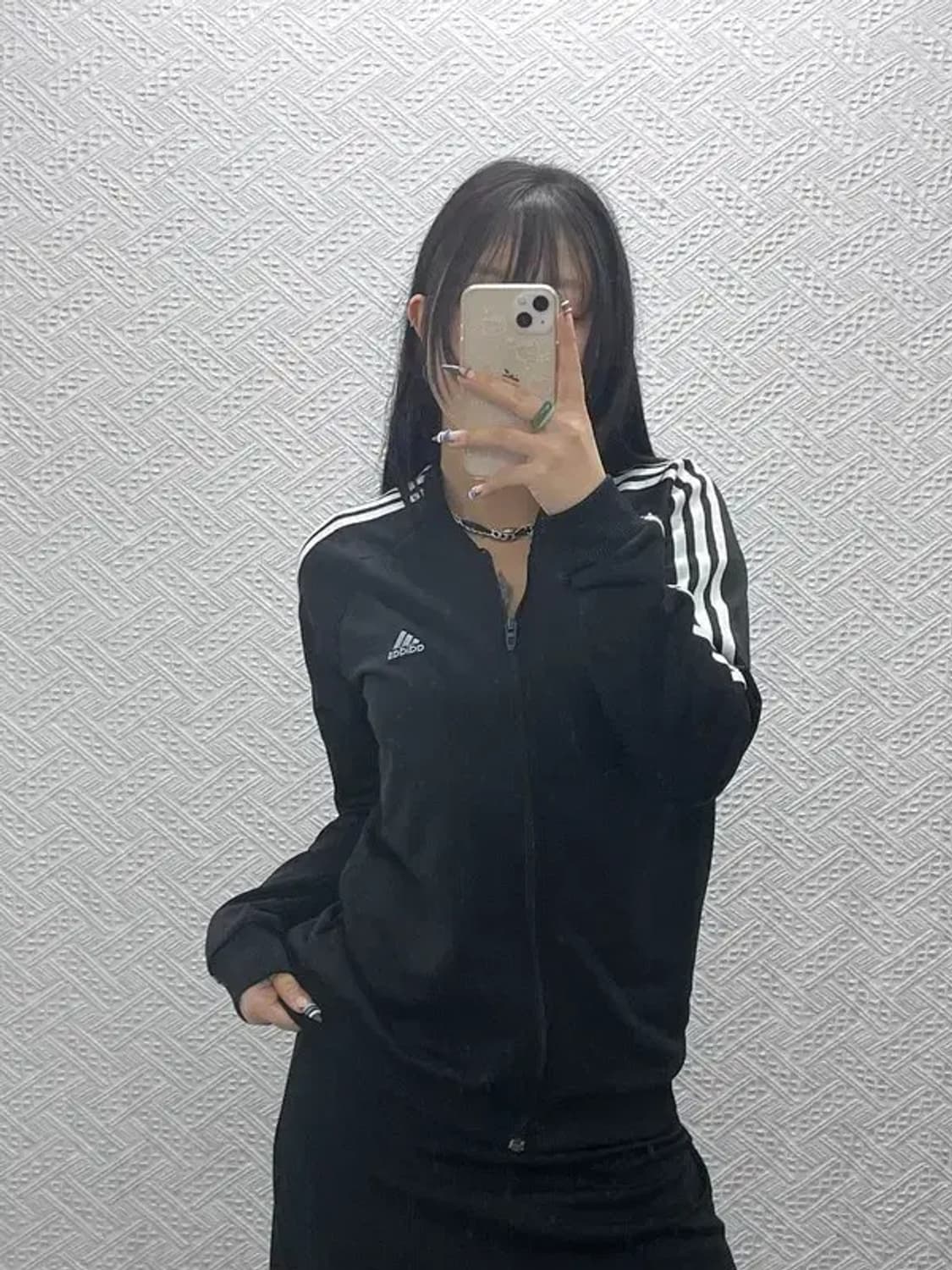 아디다스 Y2K 00's 키치 큐빅 스펠로고 져지 집업 XL C07741 상품이미지2