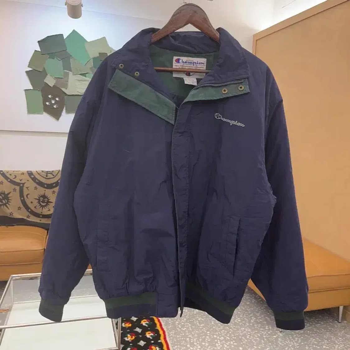 챔피온 레트로 빈티지 백로고 바람막이 자켓 110 C07733 상품이미지3