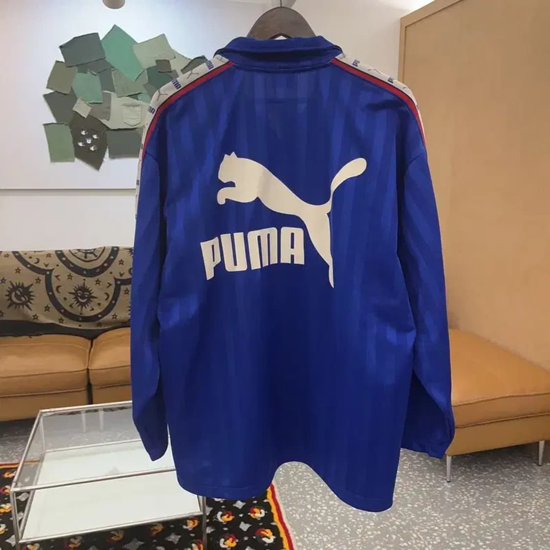 푸마 일본판 올드스쿨 스트릿 슬리브로고 져지 집업 XL C07742 상품이미지4