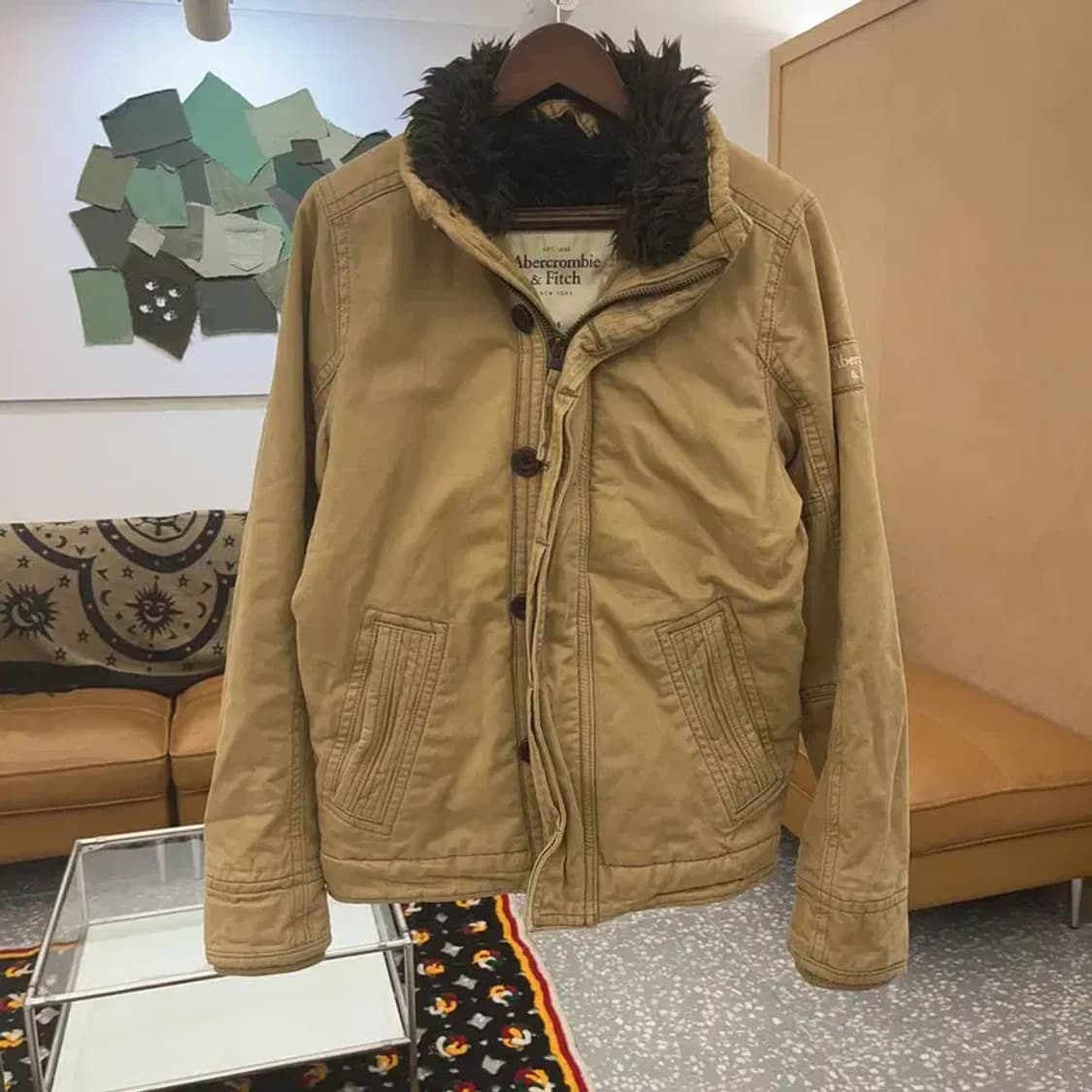 아베크롬비 컨트리 빈티지 트러커 야상 양털 자켓 M C07738 상품이미지3