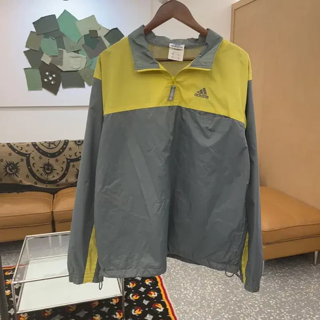 아디다스 올드스쿨 테크웨어 배색 바람막이 아노락 M C07744 상품이미지3