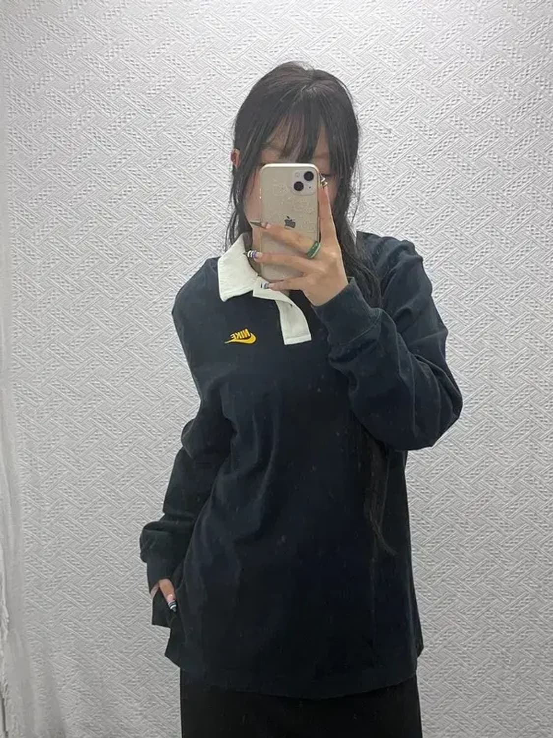 나이키 올드스쿨 레트로 럭비 카라 롱슬리브 L C07760 상품이미지2