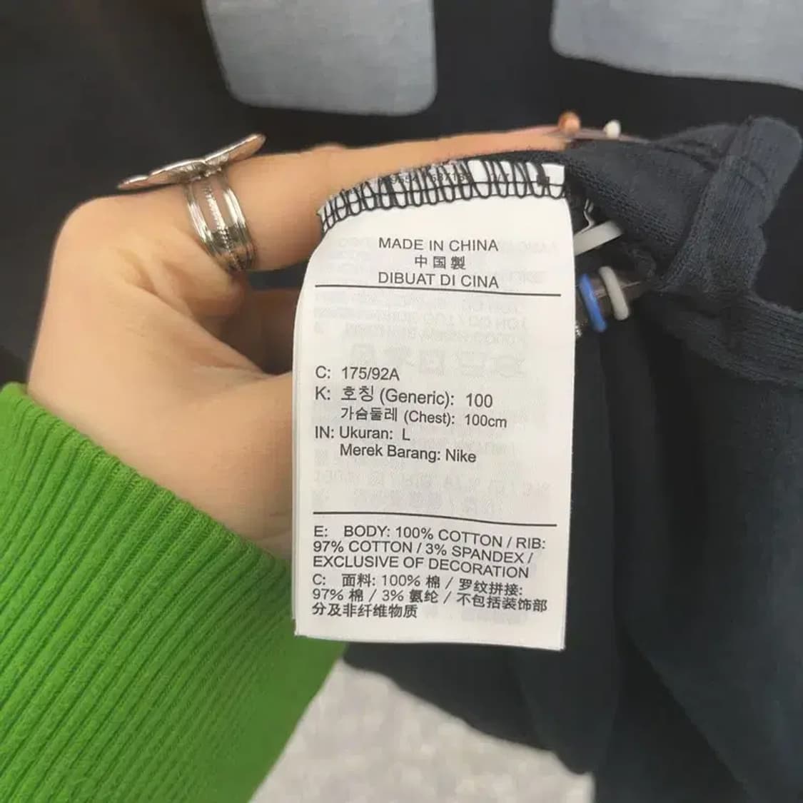 나이키 올드스쿨 레트로 럭비 카라 롱슬리브 L C07760 상품이미지6