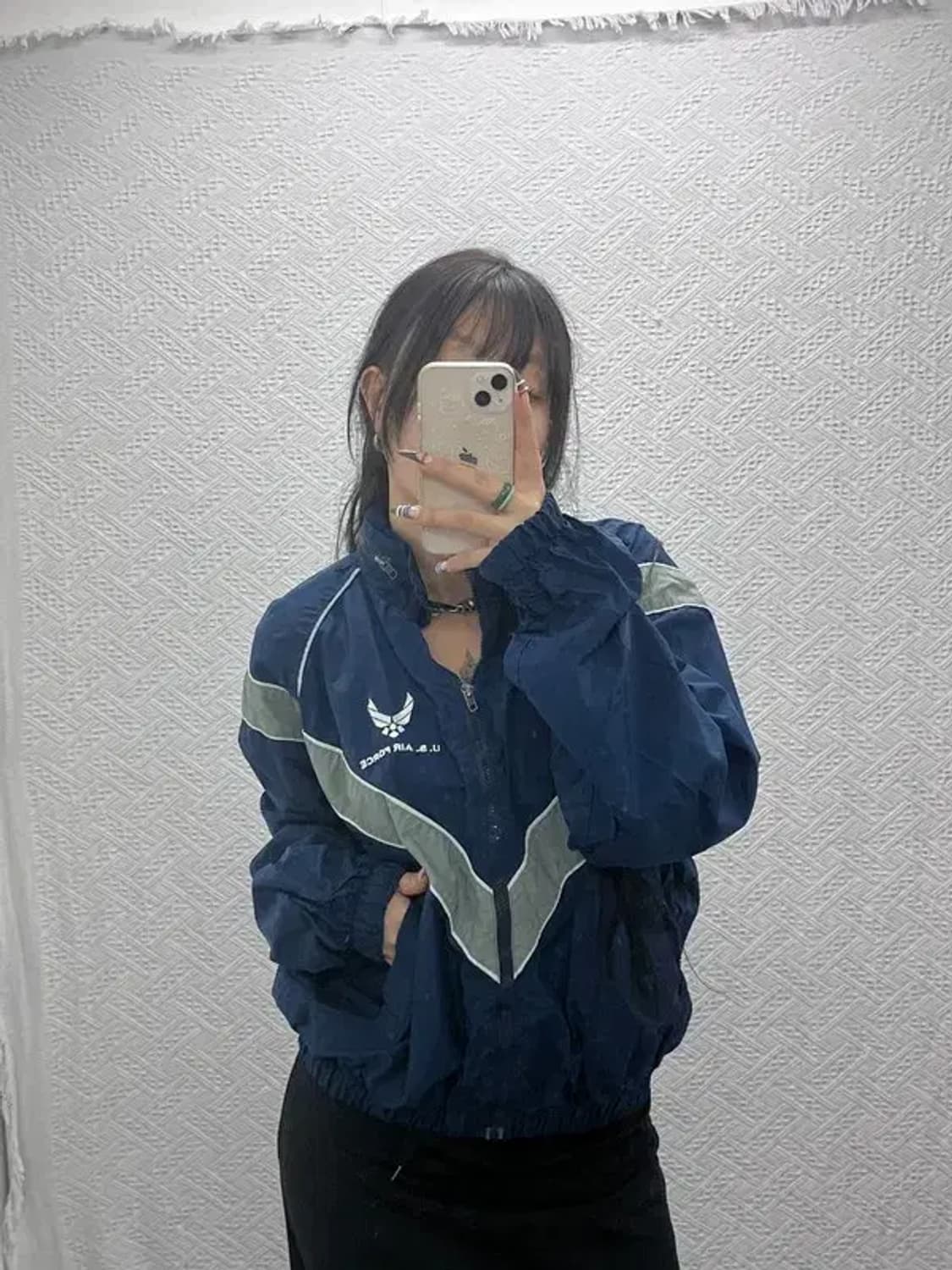 빈티지 레트로 미공군 트레이닝 바람막이 자켓 C07763 상품이미지2