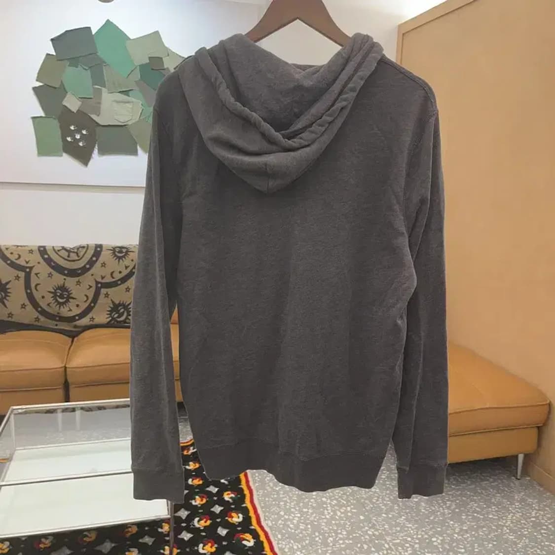 아베크롬비 올드스쿨 약오버핏 아치로고 후드집업 M C07770 상품이미지4