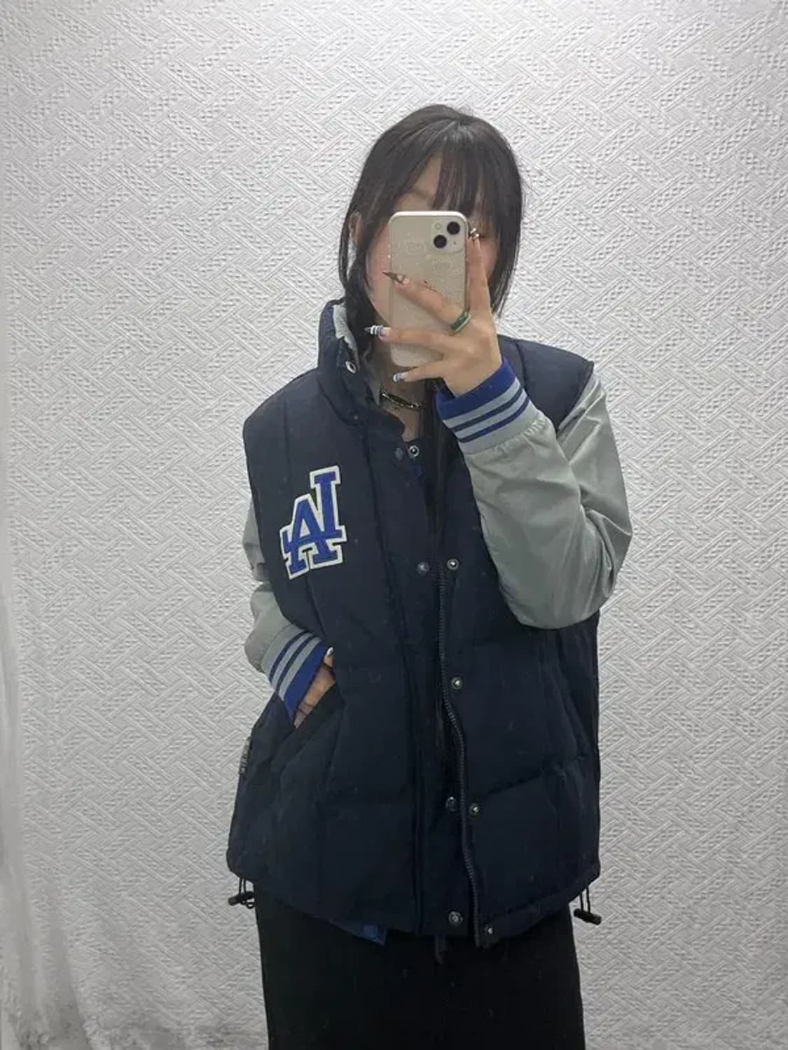 WWS 올드스쿨 레트로 빈티지 패딩 조끼 95 C07775 상품이미지1