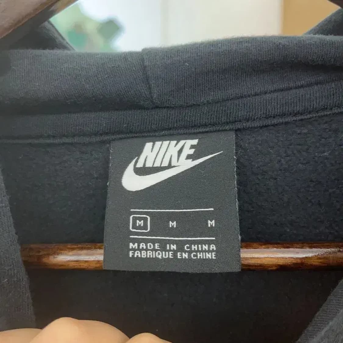 나이키 올드스쿨 레트로 오버핏 약기모 크롭 후드티 M C07779 상품이미지5