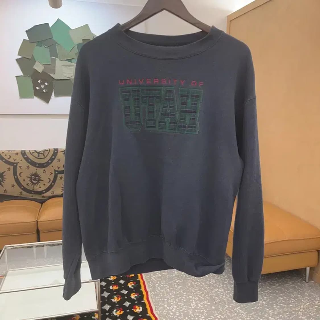 잔스포츠 올드스쿨 레트로 체크로고 약기모 맨투맨 M C07789 상품이미지3