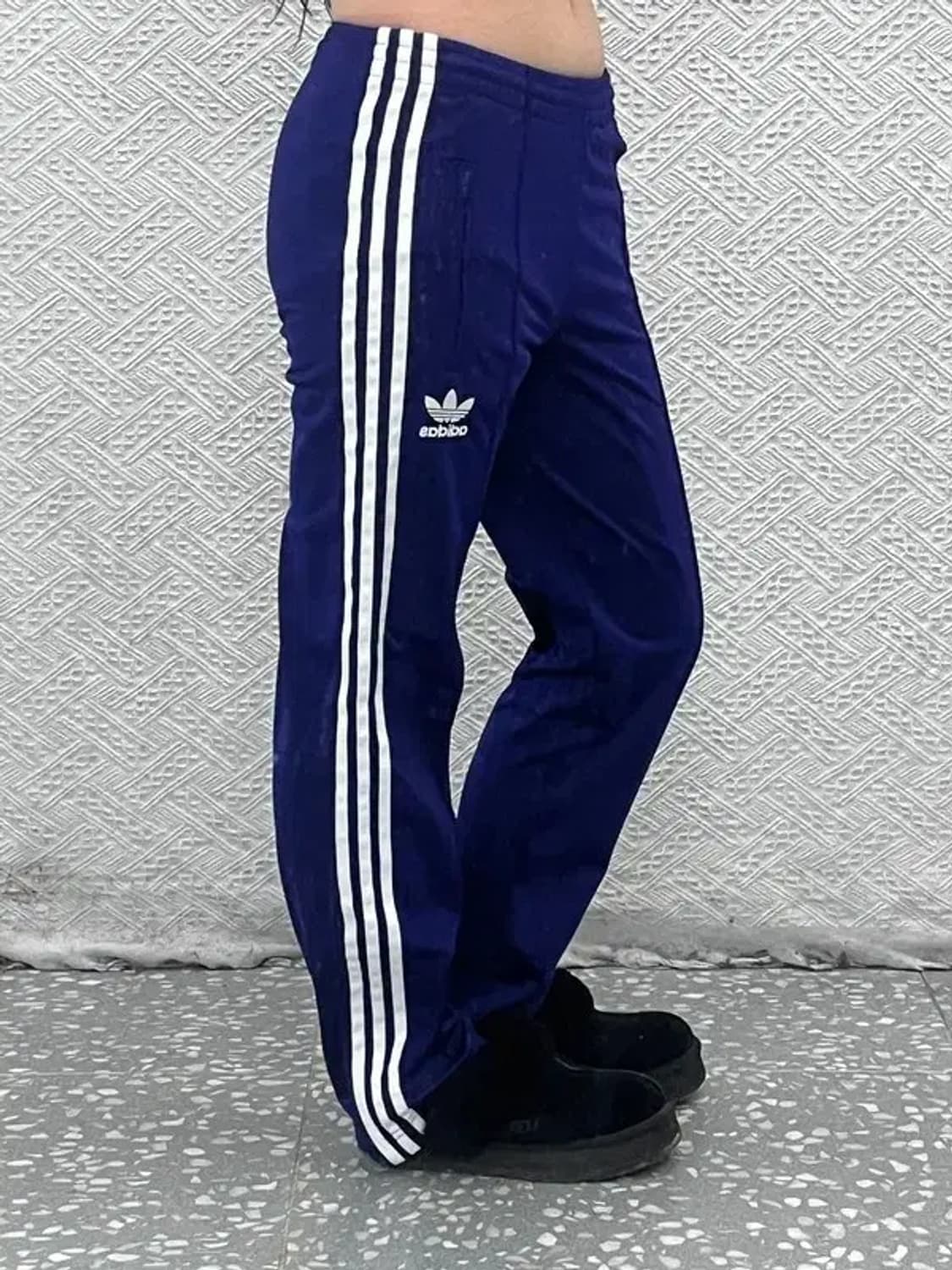 아디다스 Y2K 대장급 딥퍼플 삼선 트랙팬츠 XS C07795 상품이미지1