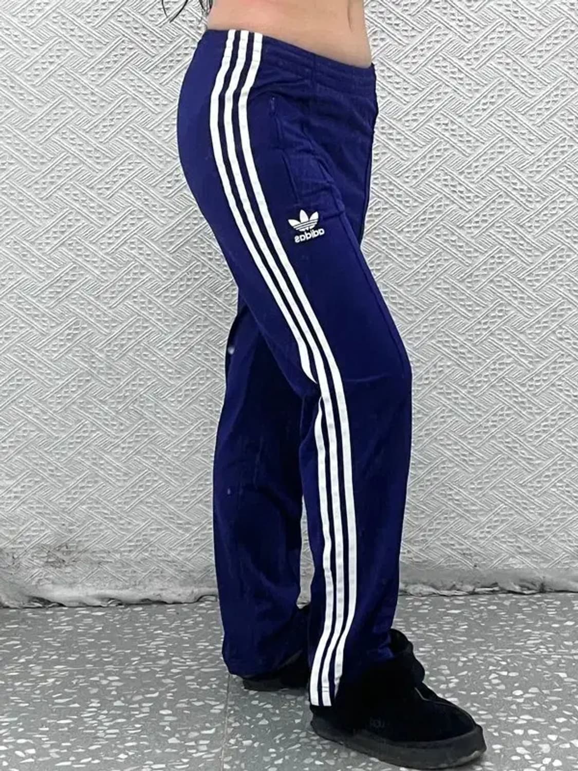 아디다스 Y2K 대장급 딥퍼플 삼선 트랙팬츠 XS C07795 상품이미지2