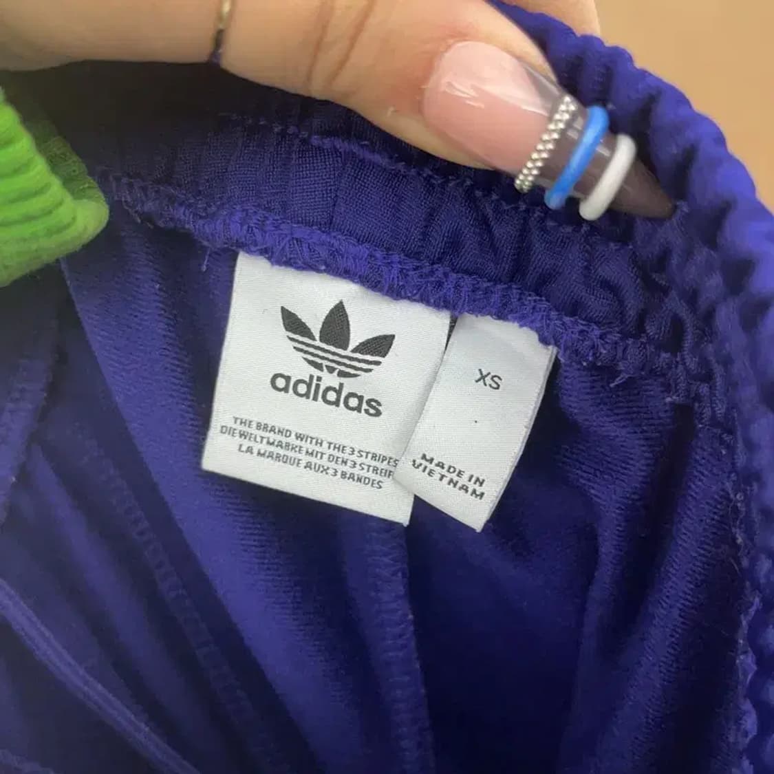 아디다스 Y2K 대장급 딥퍼플 삼선 트랙팬츠 XS C07795 상품이미지6