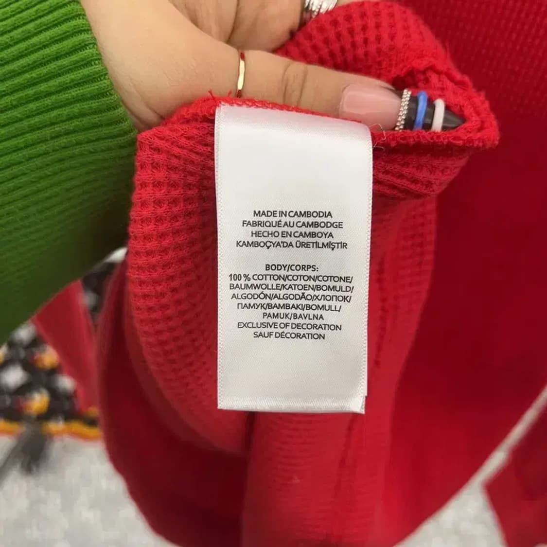 폴로 랄프로렌 레트로 레드 와플패턴 롱슬리브 M C07790 상품이미지5