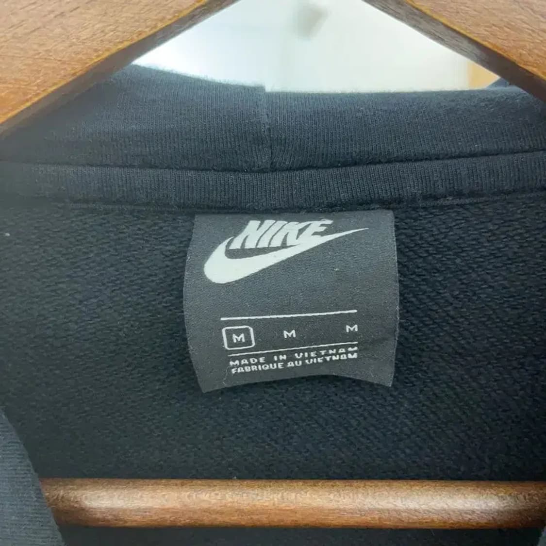 나이키 올드스쿨 빈티지 배색 반집업 크롭 후드티 M C07780 상품이미지5