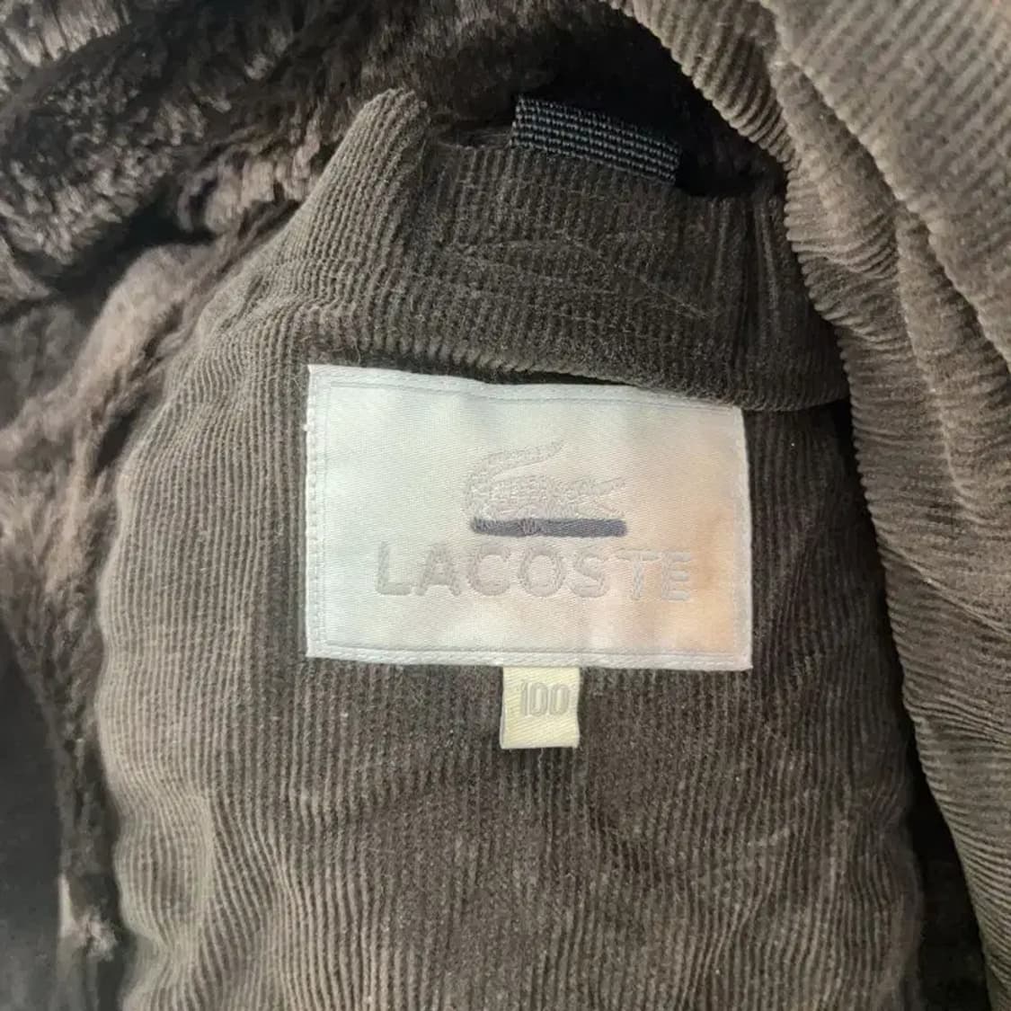 라코스테 빈티지 스틸로고 털안감 코듀로이 골덴 자켓 100 C07765 상품이미지6