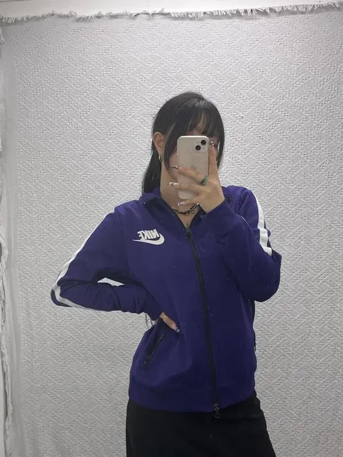 나이키 레트로 Y2K 딥퍼플 져지 집업 100 C07784 상품이미지2