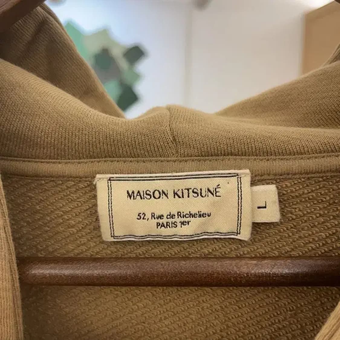 메종키츠네 칠랙스 모던캐주얼 폭스 패치 후드티 L C07788 상품이미지5