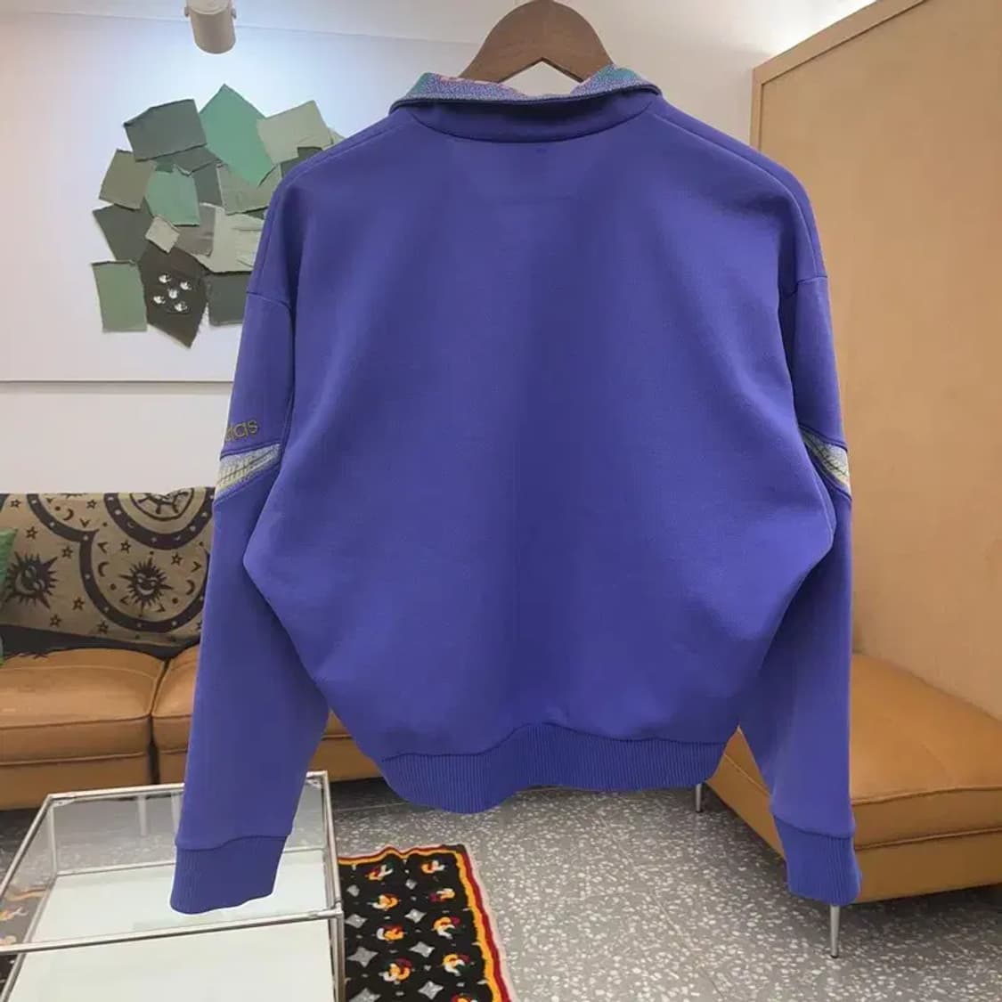 아디다스 재팬 빈티지 레트로 90's 패턴 져지 집업 105 C07785 상품이미지4