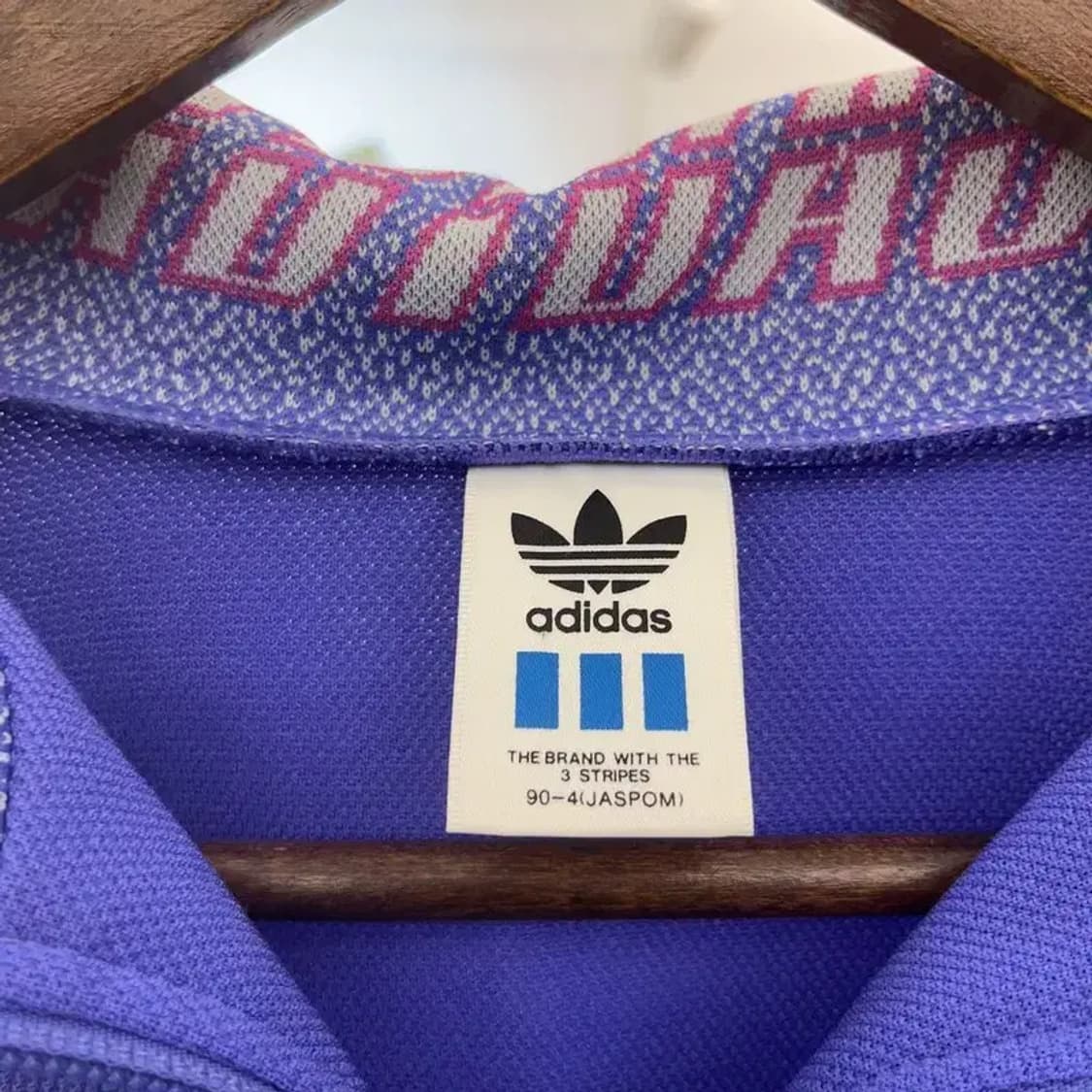 아디다스 재팬 빈티지 레트로 90's 패턴 져지 집업 105 C07785 상품이미지5