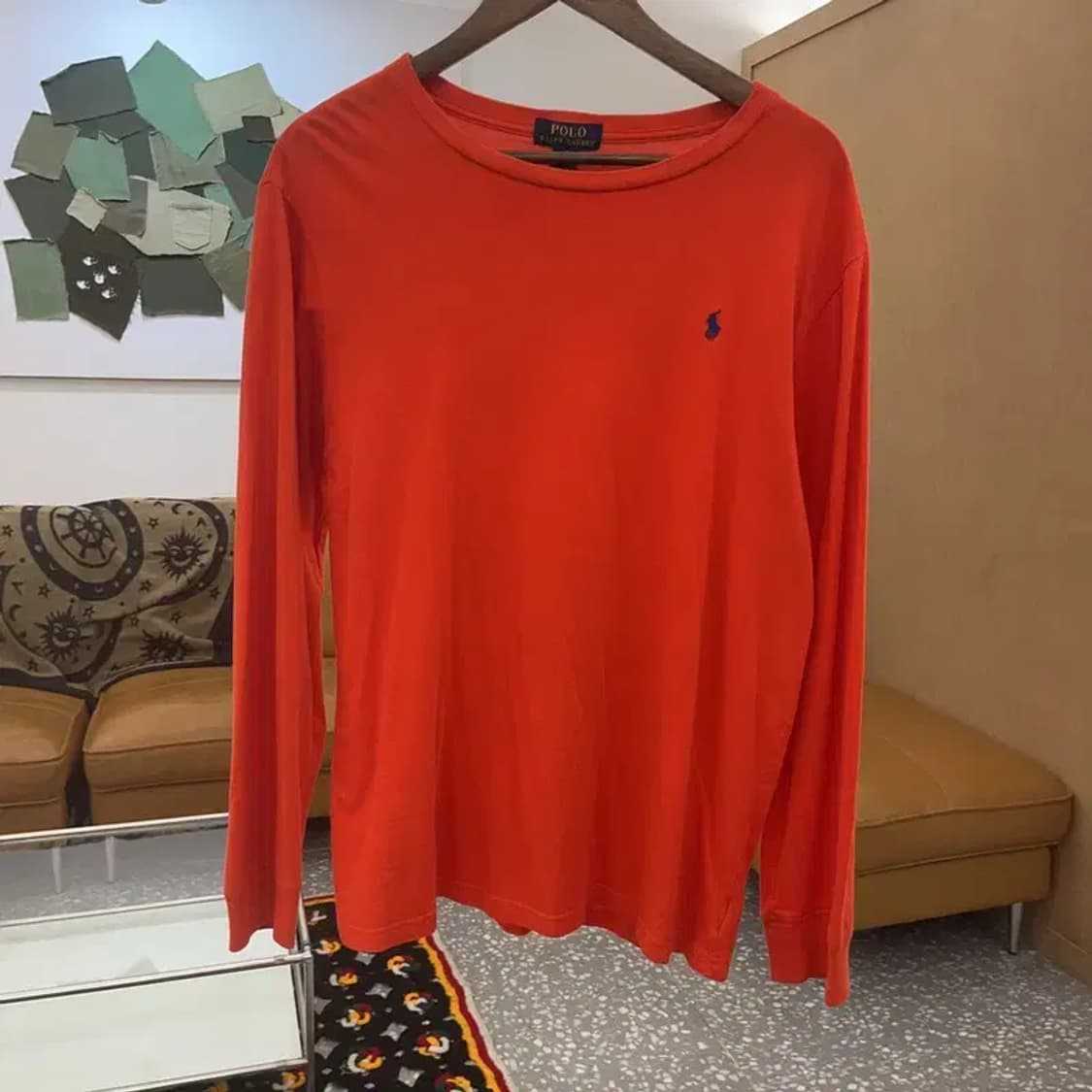 폴로 랄프로렌 Y2K 레트로 오렌지 롱슬리브 XL C07800 상품이미지3