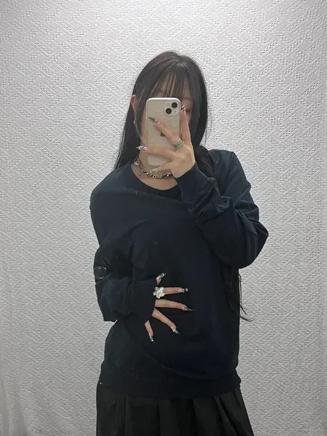 씨피컴퍼니 빈티지 모던시크 와펜 롱슬리브 맨투맨 100 C07801 상품이미지1