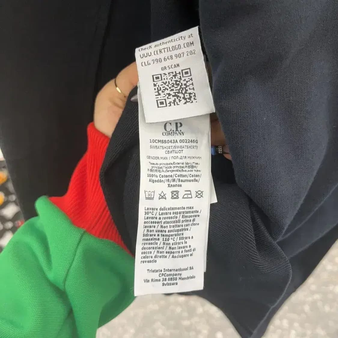 씨피컴퍼니 빈티지 모던시크 와펜 롱슬리브 맨투맨 100 C07801 상품이미지6